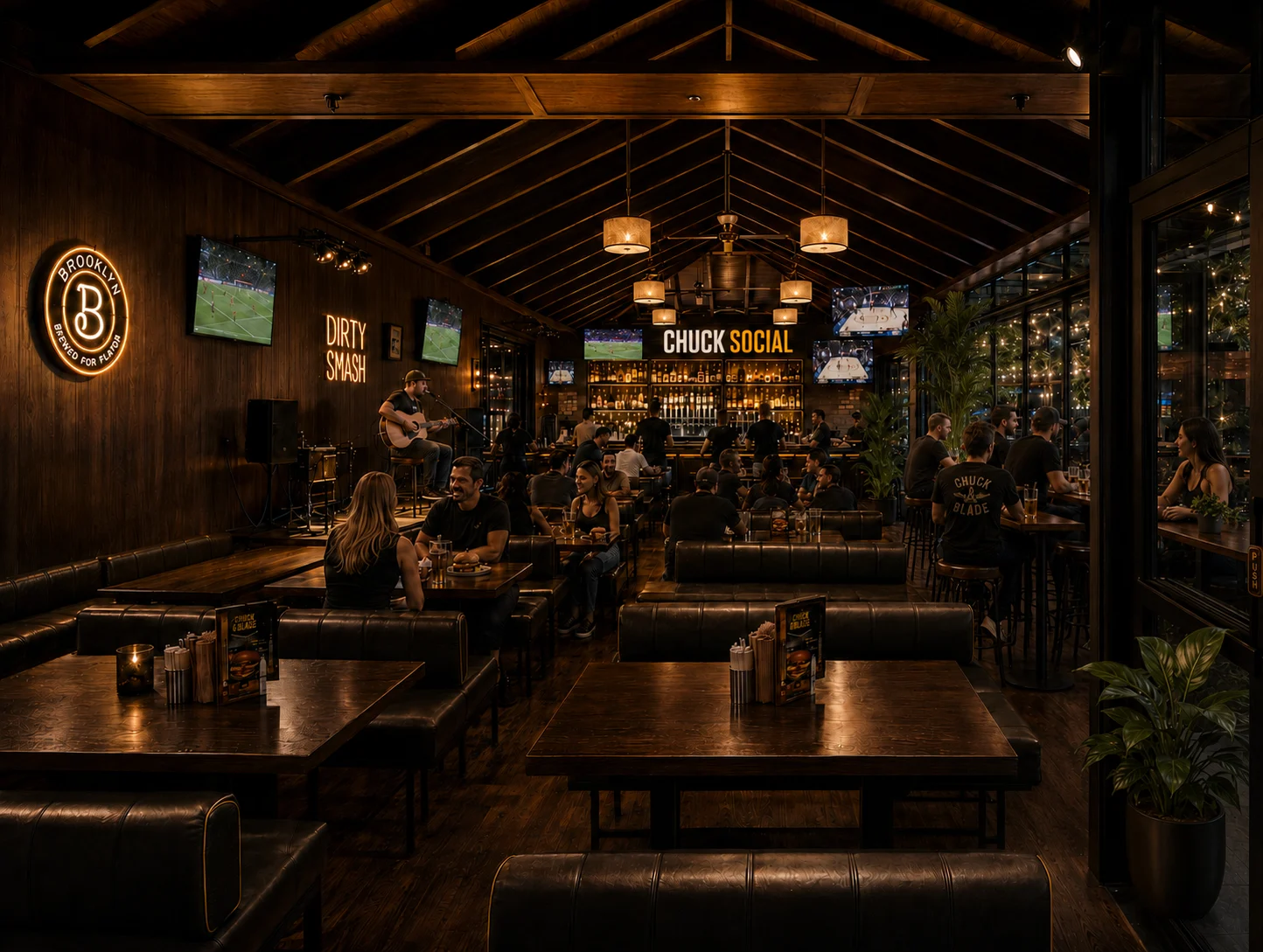 Chuck Social interior